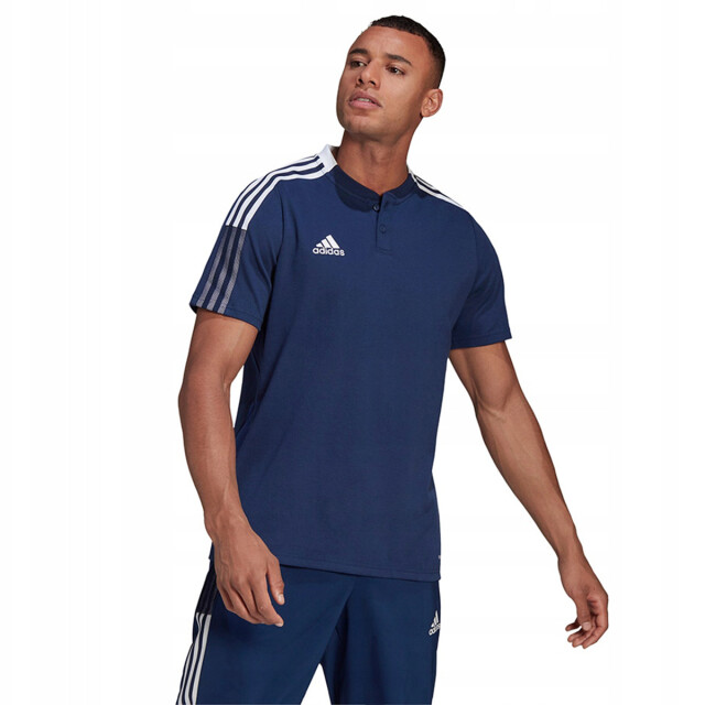 Adidas Heren tiro 21 poloshirt UTPP1017_navyblue large