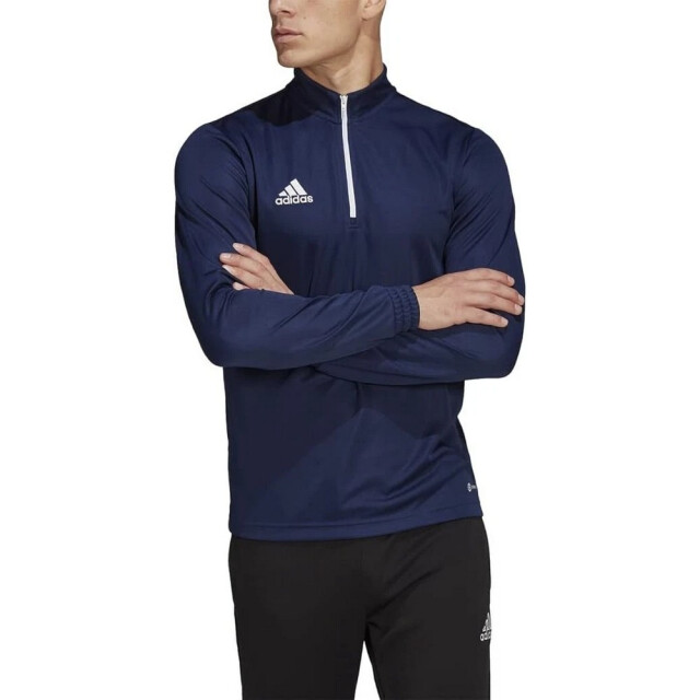 Adidas Heren entrada 22 sweatshirt met halve rits UTPP845_navyblue large