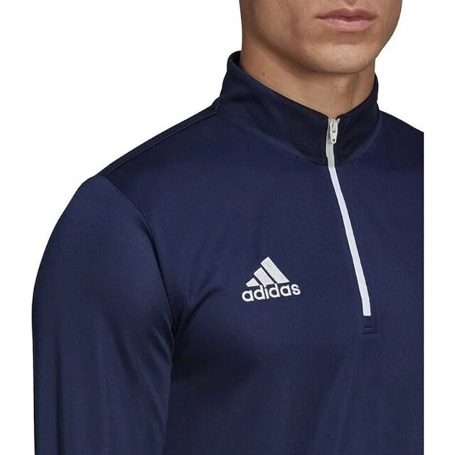 Adidas Heren entrada 22 sweatshirt met halve rits UTPP845_navyblue large