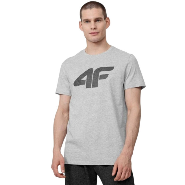 4F Heren h4z22 logo t-shirt UTPP756_grey large