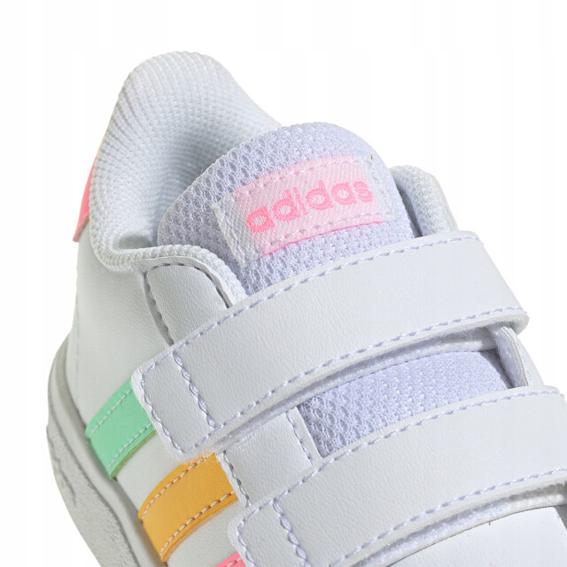 Adidas Kinderen/kinderen grand court lifestyle klittenbandschoenen UTPP6864_white large