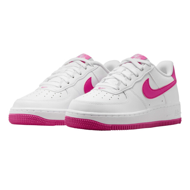 Nike Dames air force 1 leren trainers UTPP6780_whitepink large