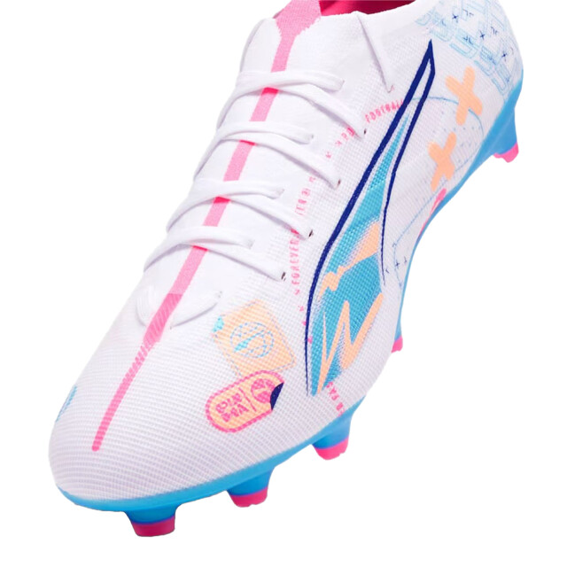 Puma Heren ultra 5 match vol.up stevige grond voetbalschoenen UTPP6784_multicoloured large