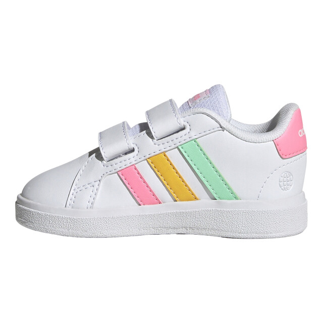 Adidas Kinderen/kinderen grand court lifestyle klittenbandschoenen UTPP6864_white large
