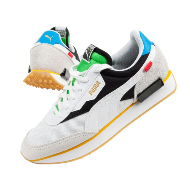 Puma Dames future rider leren trainers UTPP6798_white large