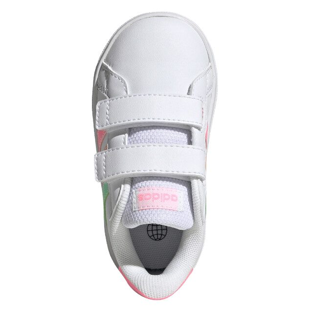 Adidas Kinderen/kinderen grand court lifestyle klittenbandschoenen UTPP6864_white large