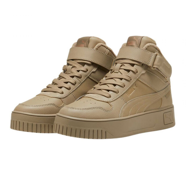 Puma Dames carina street mid cut trainers UTPP6527_beige large