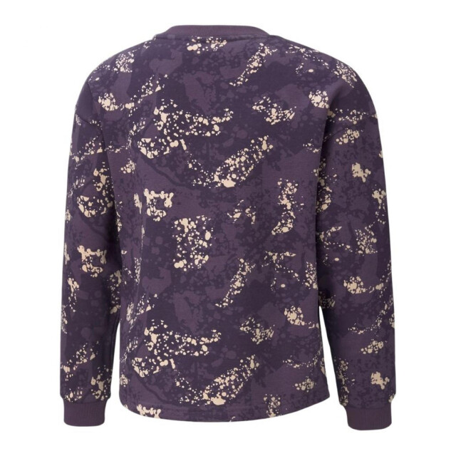 Puma Sweatshirt met alpha all-over print en ronde hals voor kinderen/kids UTPP6496_violet large