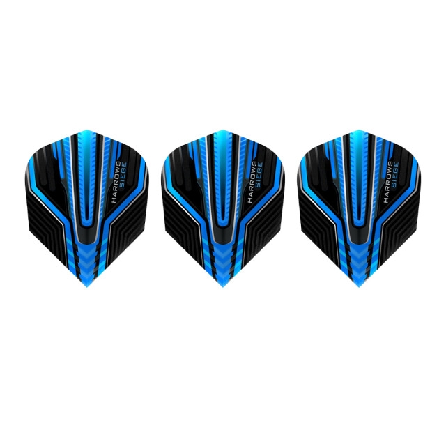 Harrows Siege prime dart vluchten (set van 3) UTPP6375_blueblack large