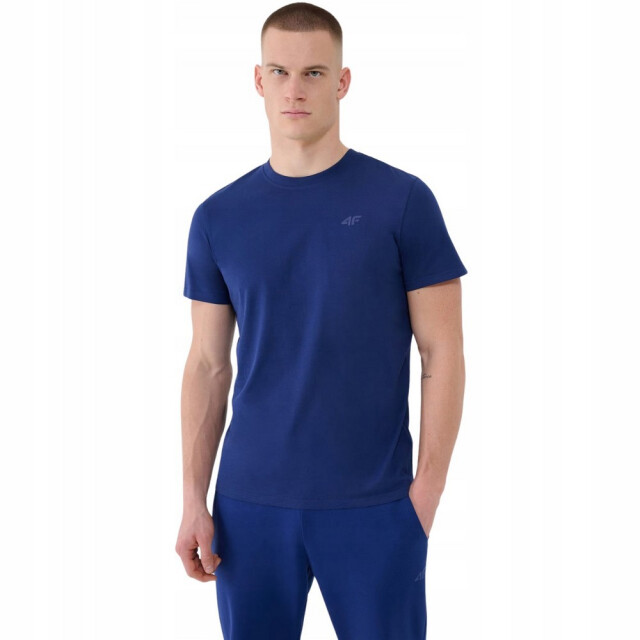 4F Effen normaal t-shirt heren UTPP6445_darkblue large
