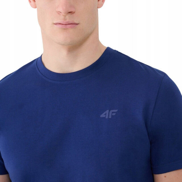 4F Effen normaal t-shirt heren UTPP6445_darkblue large