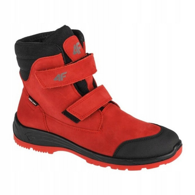 4F Kinderen/kinderen hjz21 nubuck trekking trainers UTPP6437_blackred large
