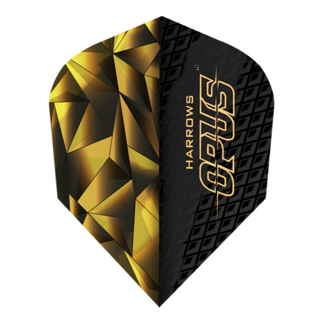 Harrows Prime opus dart flights met patroon (pak van 3) UTPP6509_blackgolden large