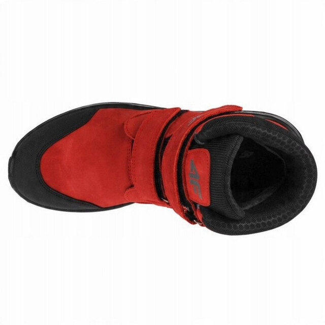 4F Kinderen/kinderen hjz21 nubuck trekking trainers UTPP6437_blackred large