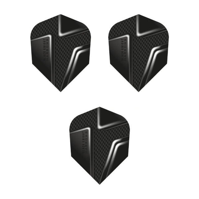 Harrows Zwarte ridder dart vluchten (set van 3) UTPP6373_greyblack large