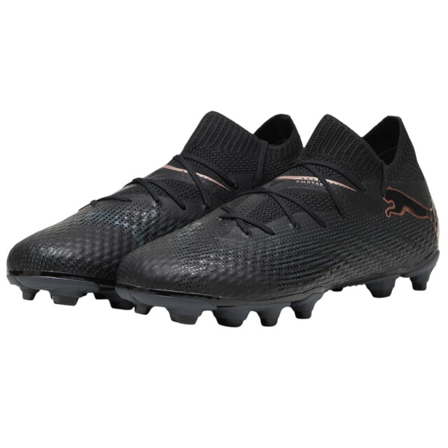 Puma Kinder/kids future 7 pro fg/ag voetbalschoenen UTPP6419_black large