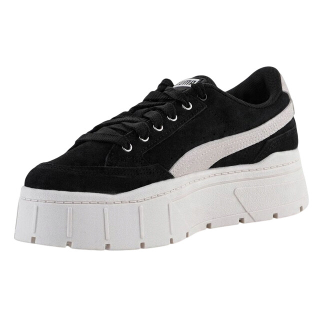 Puma Dames mayze stack dc5 leren trainers UTPP6292_white large