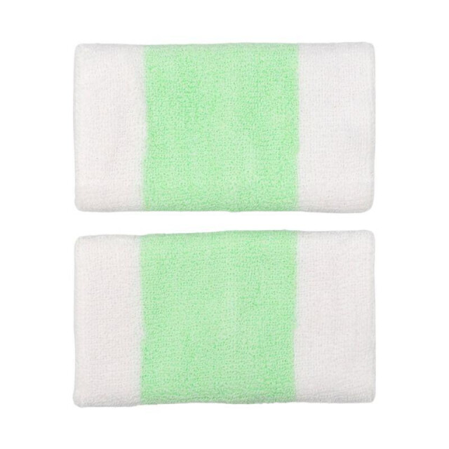 Nike Swoosh dubbel breed polsbandje (set van 2) UTPP6068_whitegreen large