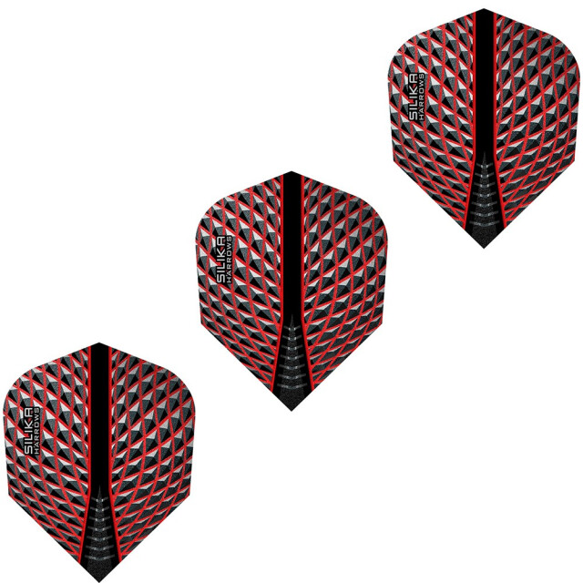 Harrows Silica dart vluchten (set van 3) UTPP6379_darkred large
