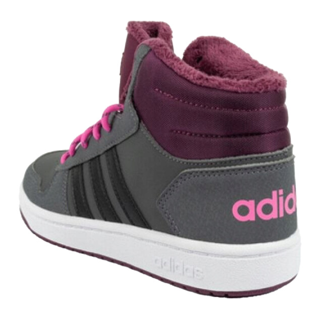 Adidas Kinder/kids hoops 2.0 mid cut trainers UTPP616_greyclaret large