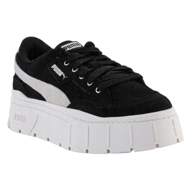 Puma Dames mayze stack dc5 leren trainers UTPP6292_white large