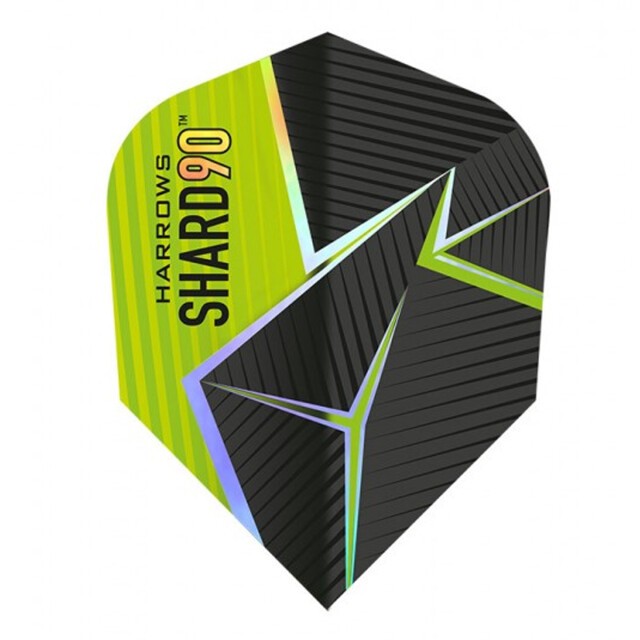 Harrows Prime shard 90 dart flight (pak van 3) UTPP6393_greenblack large
