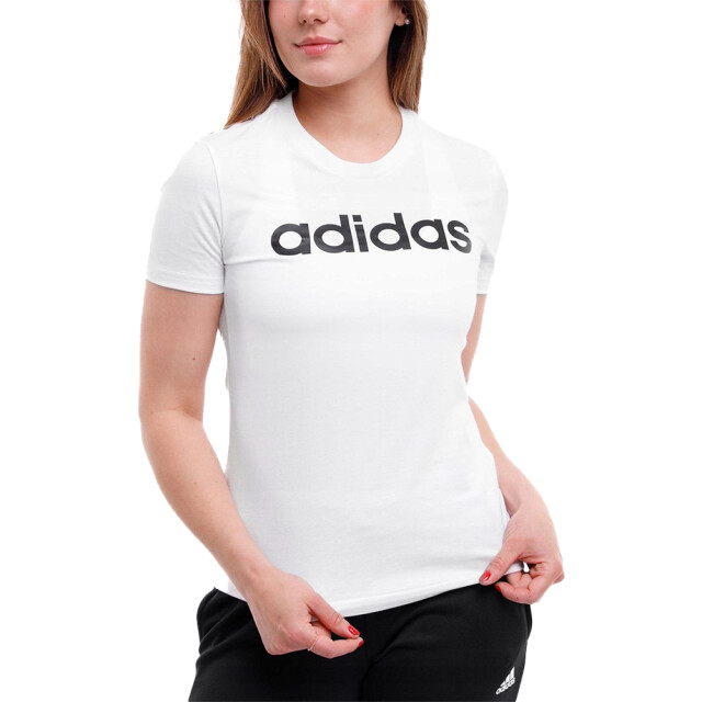 Adidas Dames essentials lineair t-shirt UTPP604_white large