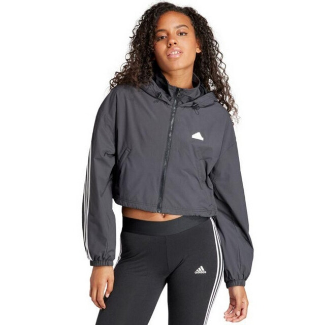 Adidas Dames future icons 3 stripes wind rdy jas UTPP5806_grey large