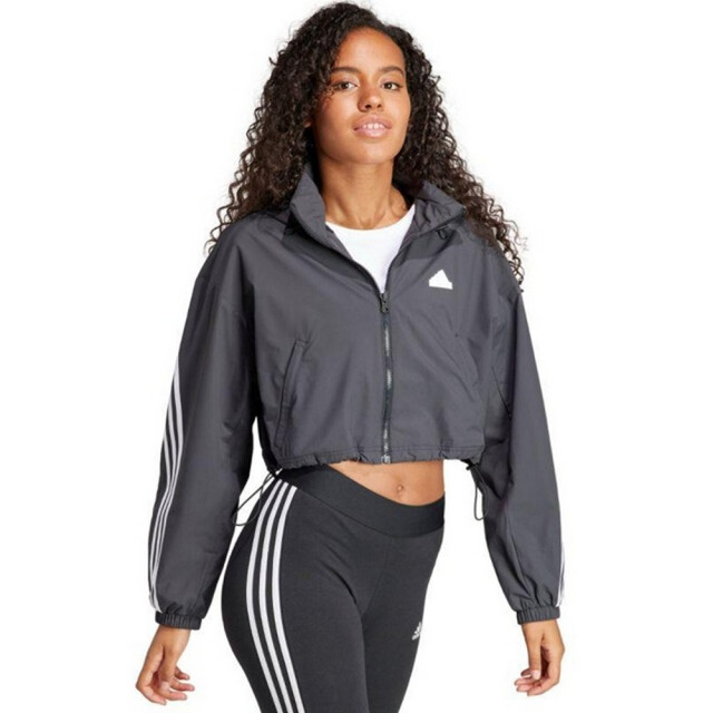 Adidas Dames future icons 3 stripes wind rdy jas UTPP5806_grey large