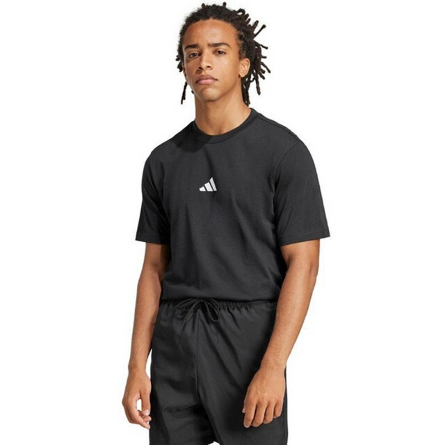 Adidas Heren essentials klein logo single jersey t-shirt UTPP5766_blackwhite large