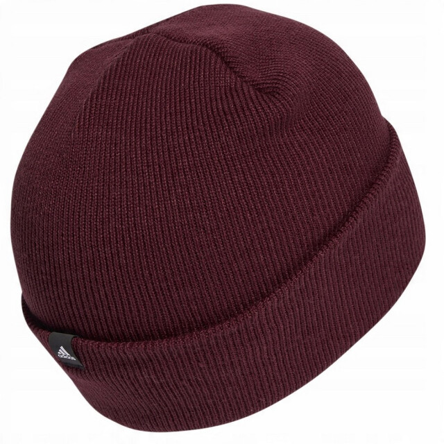 Adidas Var geborduurd logo opgedraaide manchet beanie UTPP5744_red large