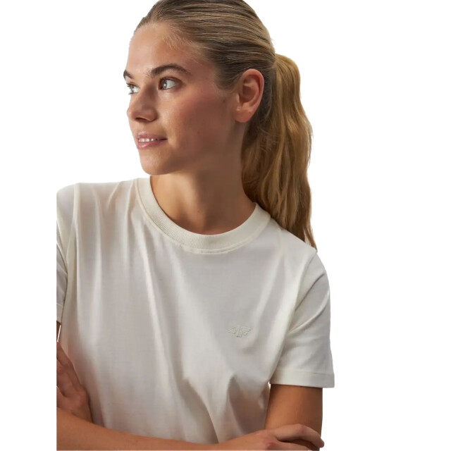 4F Dames waw24ttshf1650 t-shirt UTPP5623_beige large