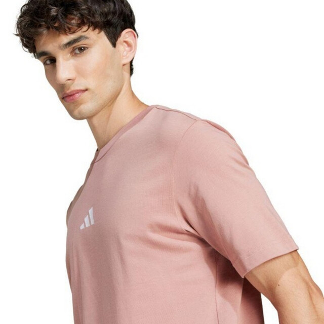 Adidas Heren essentials klein logo single jersey t-shirt UTPP5766_pink large