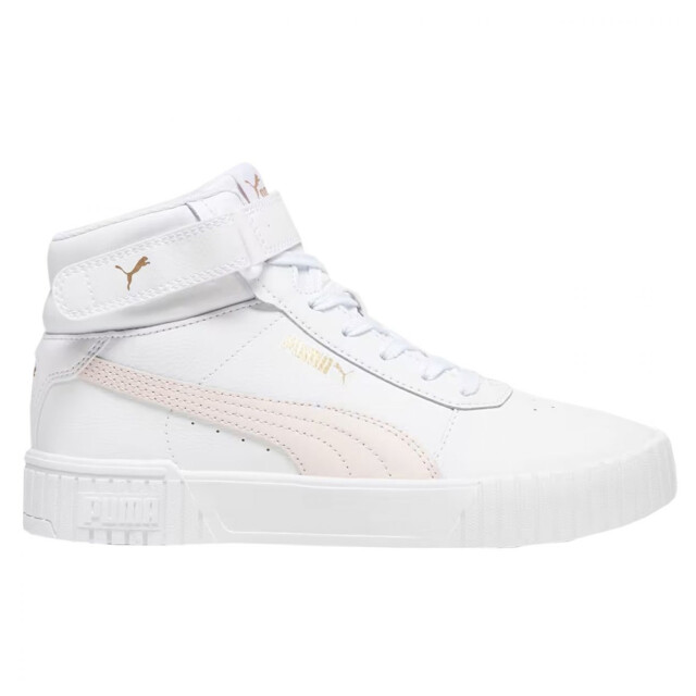 Puma Dames carina 2.0 leren halfhoge enkellaarsjes UTPP5571_white large