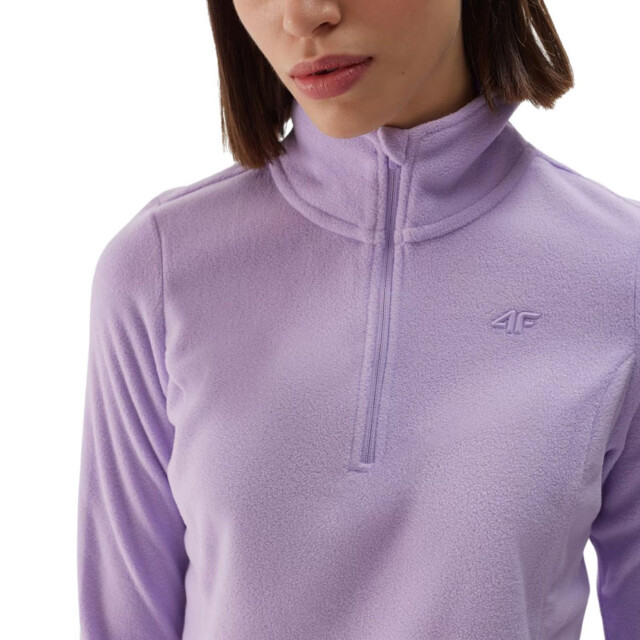 4F Dames waw24uflef048 fleece thermisch sweatshirt UTPP5573_violet large