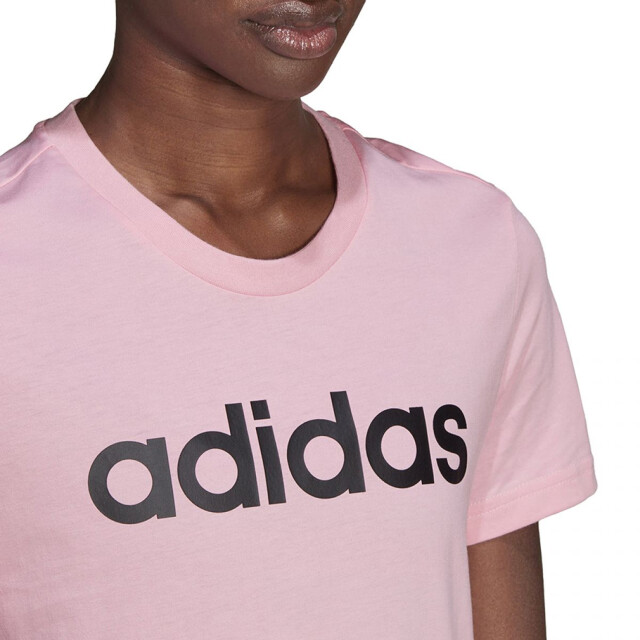 Adidas Dames essentials slim t-shirt met logo UTPP5610_pink large