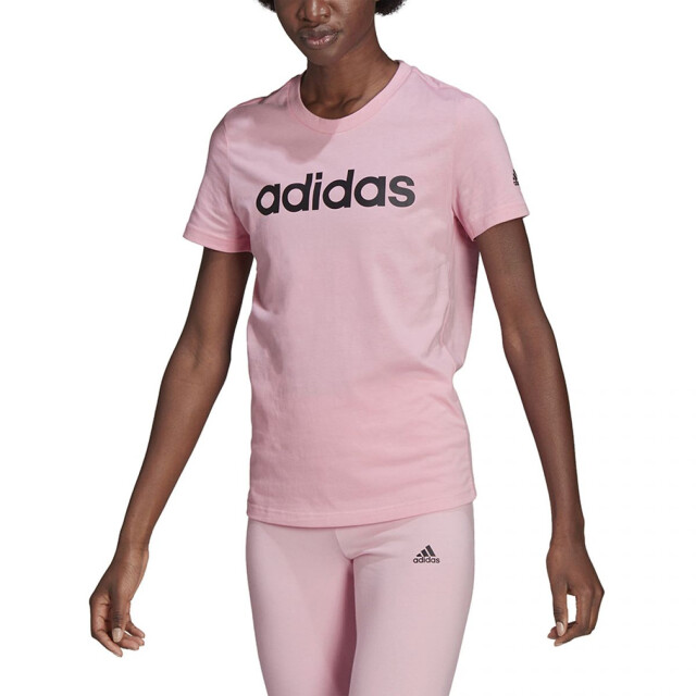 Adidas Dames essentials slim t-shirt met logo UTPP5610_pink large