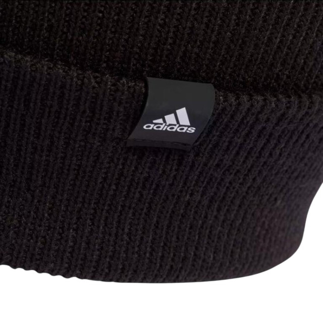 Adidas Var geborduurd logo opgedraaide manchet beanie UTPP5744_black large
