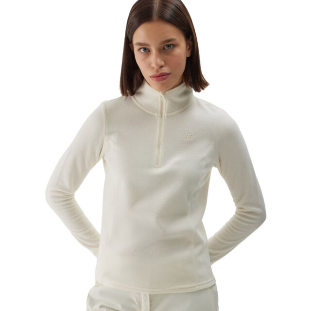 4F Dames waw24uflef048 fleece thermisch sweatshirt UTPP5573_white large