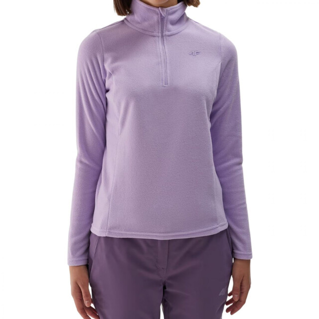 4F Dames waw24uflef048 fleece thermisch sweatshirt UTPP5573_violet large