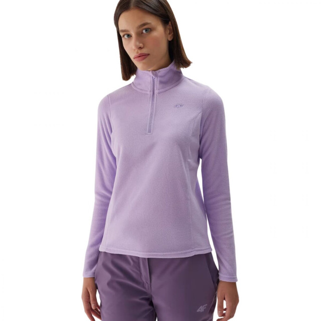 4F Dames waw24uflef048 fleece thermisch sweatshirt UTPP5573_violet large