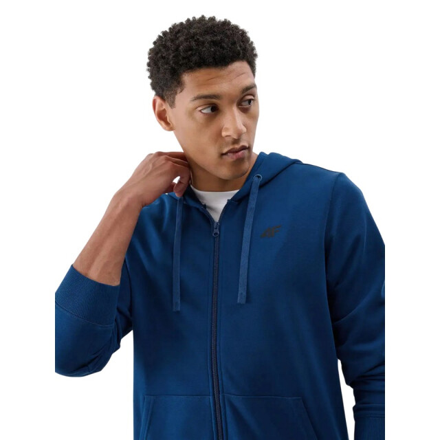 4F Heren wmm00tswsm1768 hoodie met volledige rits UTPP5405_bluegreen large