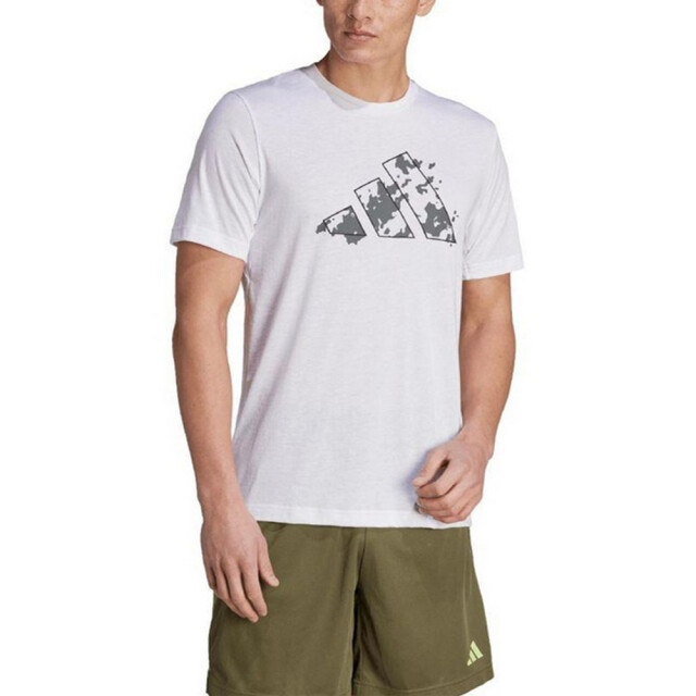 Adidas Heren train essentials seizoensgebonden grafisch t-shirt UTPP5486_white large