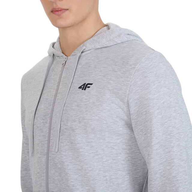 4F Heren wmm00tswsm1768 hoodie met volledige rits UTPP5405_grey large