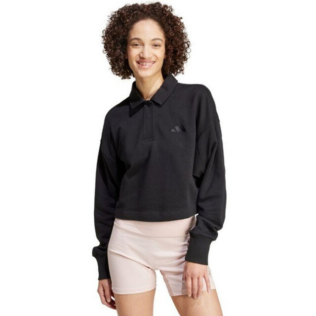 Adidas Dames alle szn french terry polo sweatshirt UTPP5446_black large