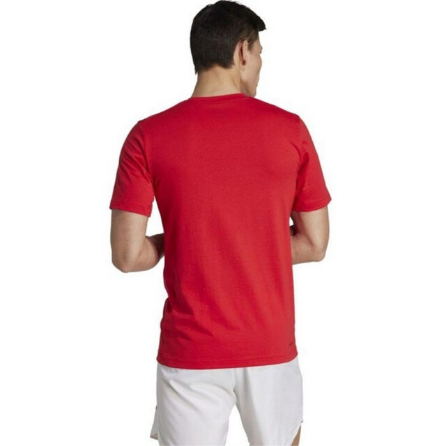 Adidas Heren train essentials seizoensgebonden grafisch t-shirt UTPP5486_red large