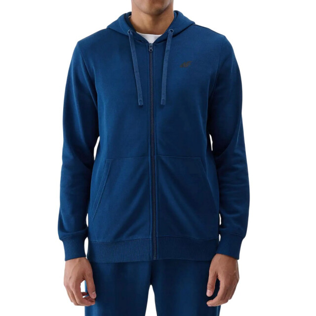 4F Heren wmm00tswsm1768 hoodie met volledige rits UTPP5405_bluegreen large