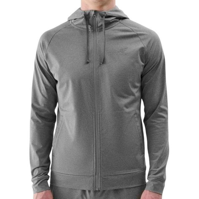 4F Heren wss25tfswm512 hoodie met volledige rits UTPP5413_grey large