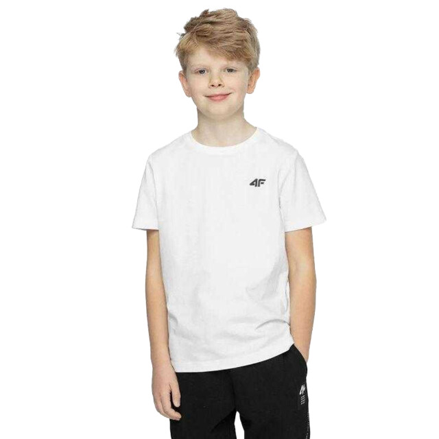 4F Effen t-shirt voor kinderen (verpakking van 3) UTPP5284_white large
