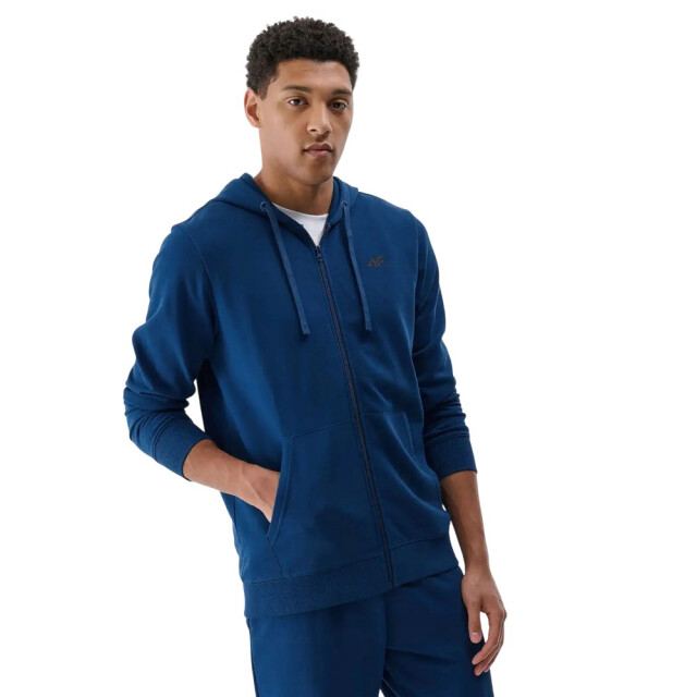 4F Heren wmm00tswsm1768 hoodie met volledige rits UTPP5405_bluegreen large